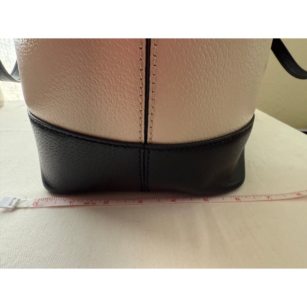 Gorgeous Kate Spade Two Tone Black & Cream Leather Tote Handbag - New w/o Tags - Picture 11 of 12